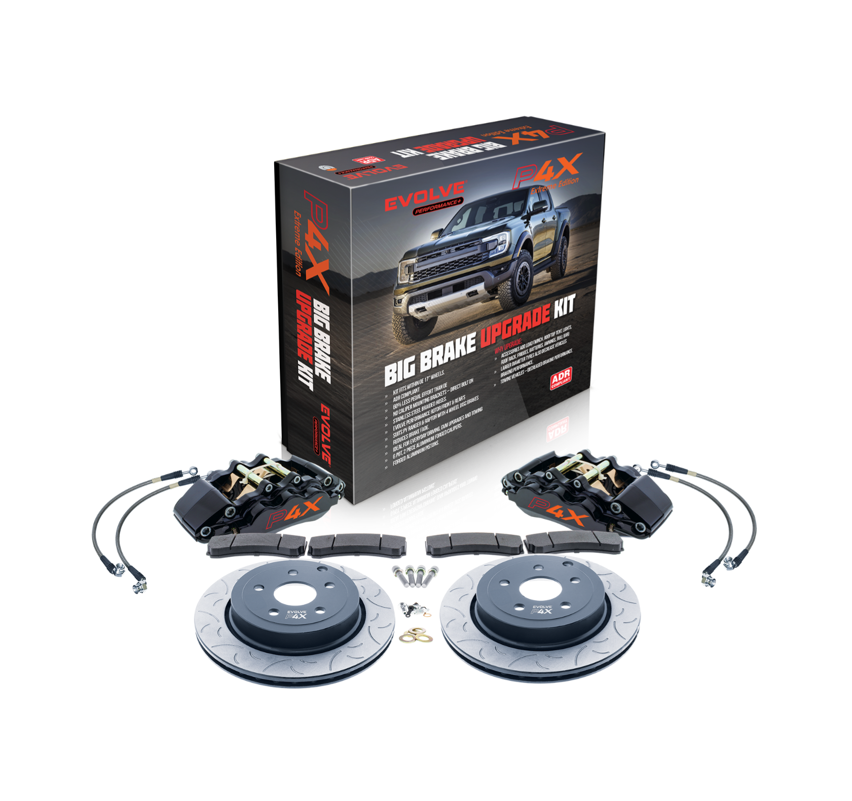 Next Gen Ranger and Ranger Raptor Front 6 Pot Big Brake Upgrade