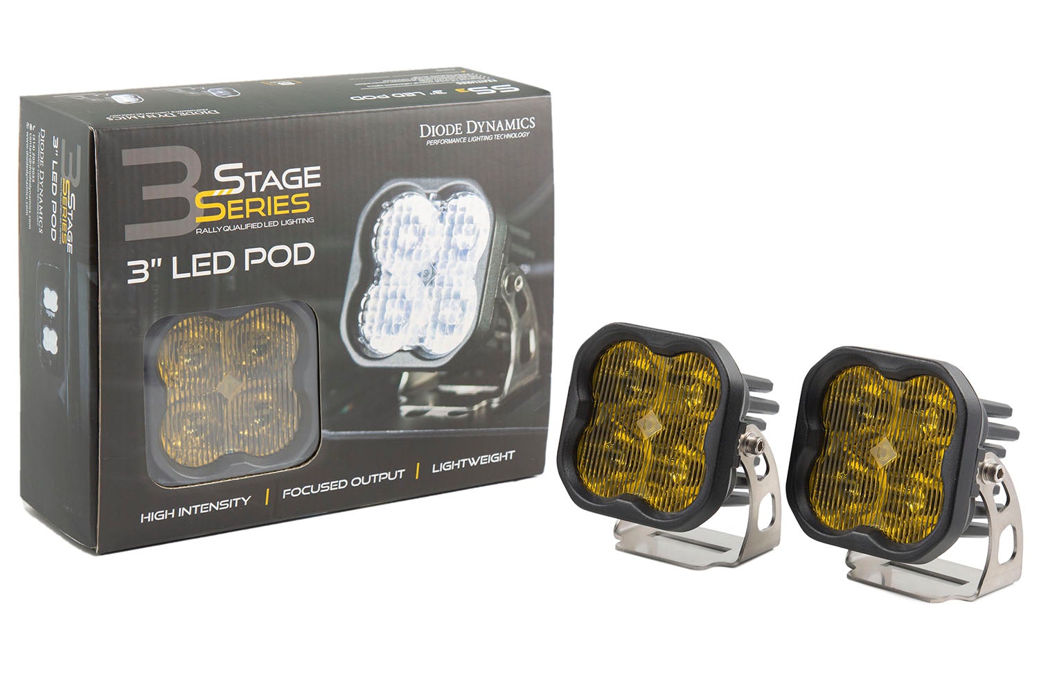 SS3 Pod - MAX - Square - Yellow - Pair