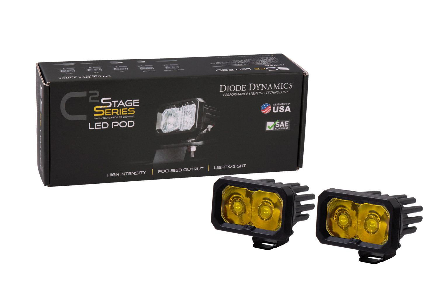 SSC2 2" Pod - Sport - Standard Mount - Yellow