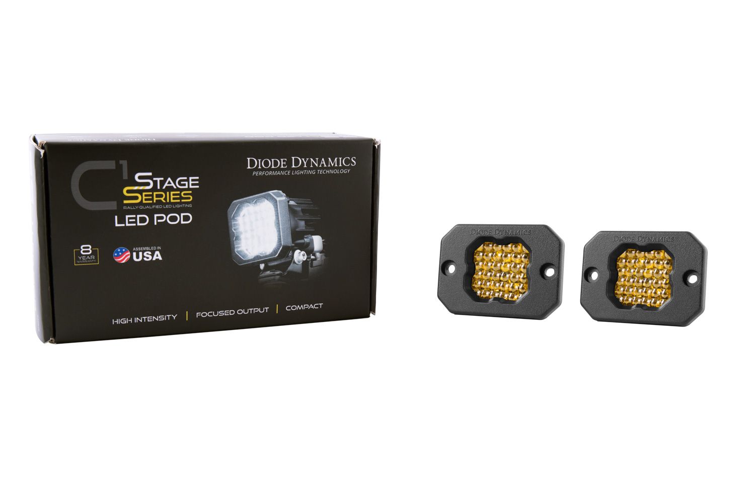 SSC1 Pod - Pro - Yellow - Flush - Pair