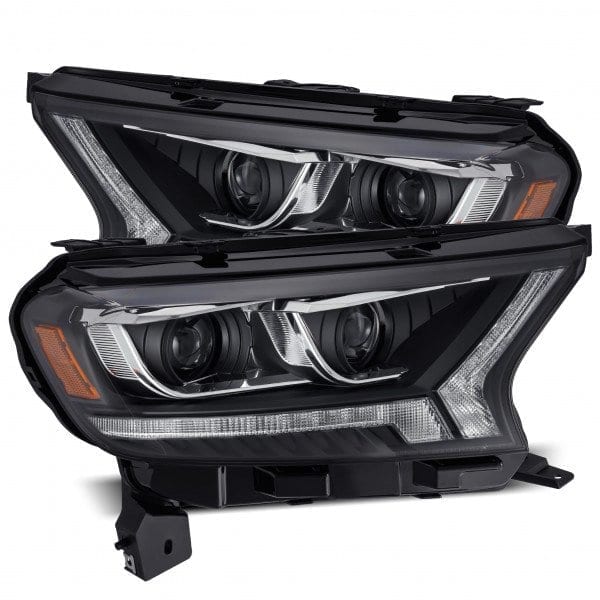 15-21 Ranger and Everest - LUXX Chrome-Black LED headlights