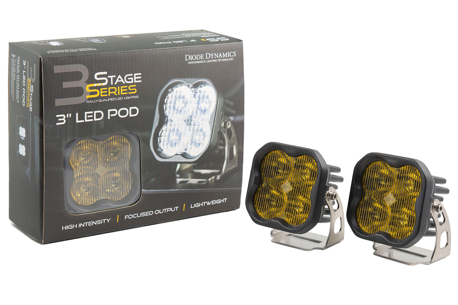 SS3 Pod - Sport - Square -Yellow - Pair
