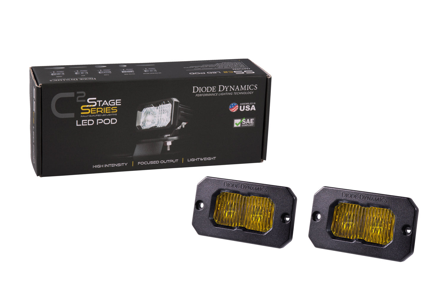 SSC2 2" Pod  - Pro - Flush Mount - Yellow