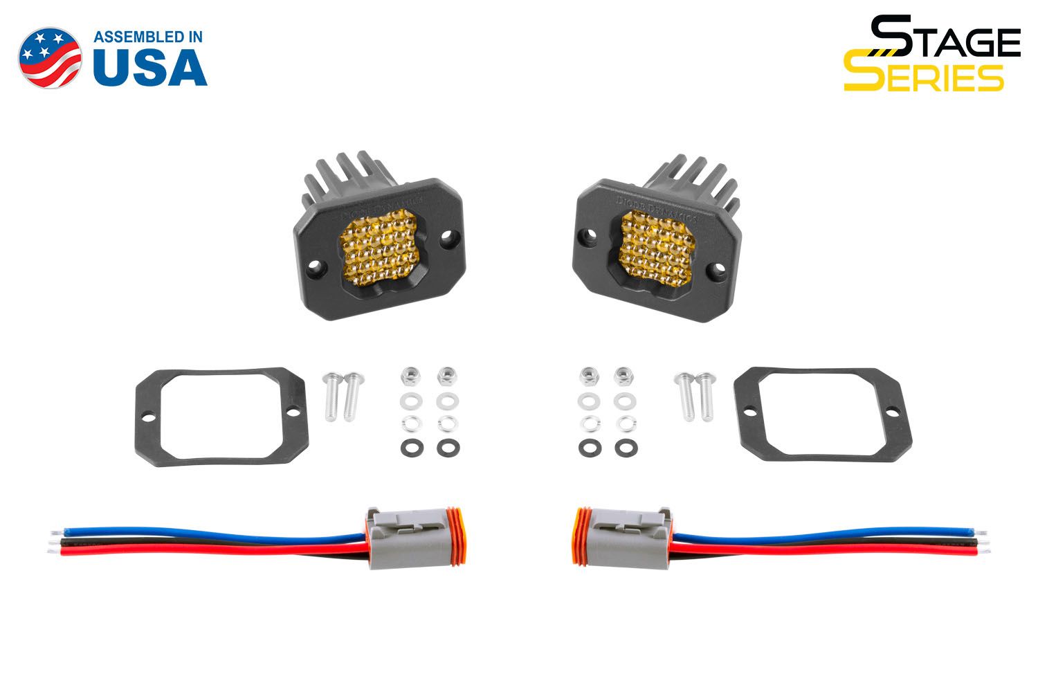 SSC1 Pod - Pro - Yellow - Flush - Pair